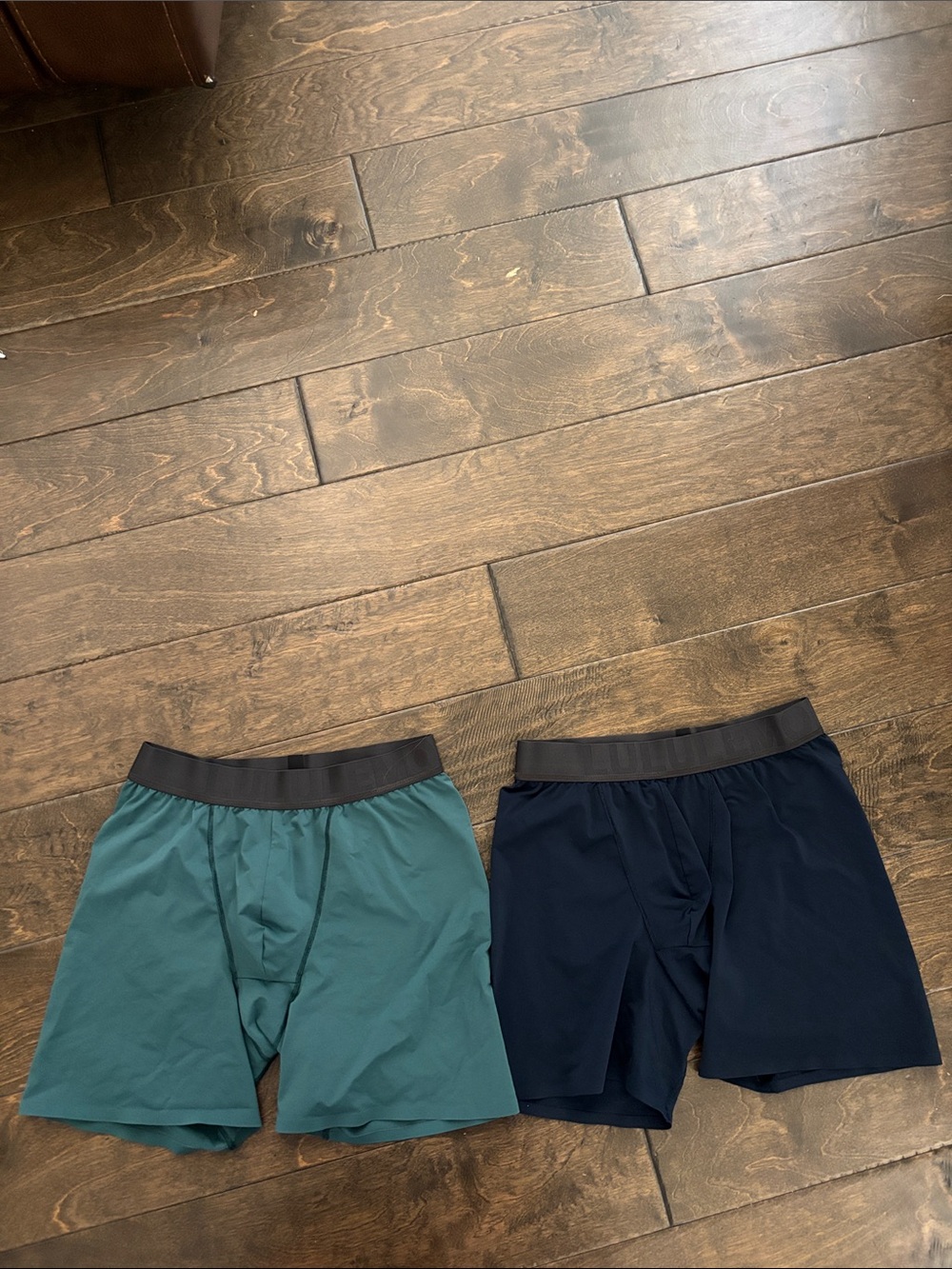 lululemon athletica Men's Stretch Boxer Briefs — Teal & Navy